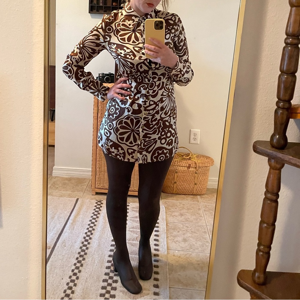 Vintage 1960’s Pan T Legging gogo boots Brown 6 7